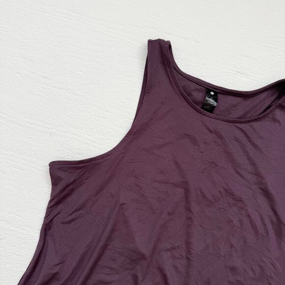 Yogalicious Open Back Tank Top Purple, Size Medium - Picture 2 of 5